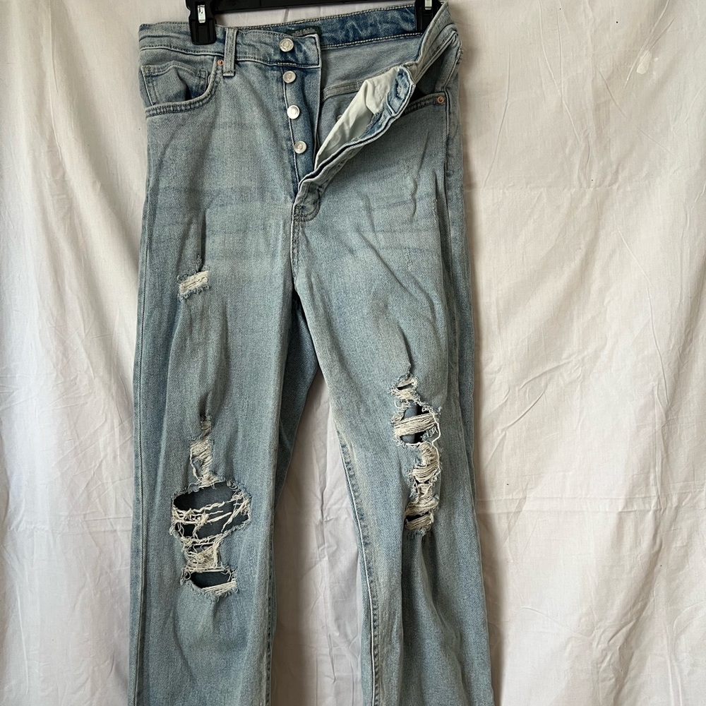 high rise jeans